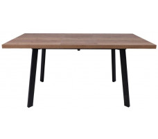 Стол Angle 120 раздвижной 120(160)*80 дуб галифакс/черный