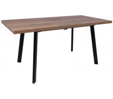 Стол Angle 120 раздвижной 120(160)*80 дуб галифакс/черный