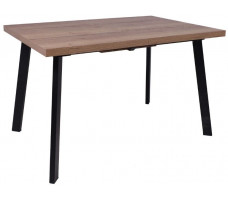 Стол Angle 120 раздвижной 120(160)*80 дуб галифакс/черный