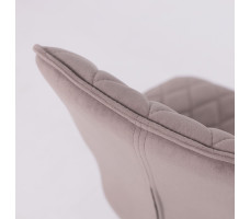 Стул поворотный Rafael M b05 LATTE LUX/черный