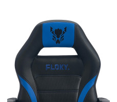 Кресло геймерское FLOKY VIBE Blue-Black черный/синий