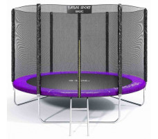 Батут Atlas Sport 312 см - 10ft BASIC (3 ноги) с  лестницей фиолетовый