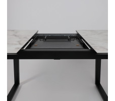 Стол AV 1208 HPL+МДФ 1200 (1600)*800 Виктори натуральный/черный