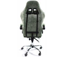 Вибромассажное кресло Calviano Amarone Green plush ткань зеленый