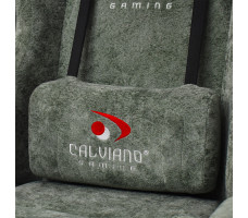 Вибромассажное кресло Calviano Amarone Green plush ткань зеленый