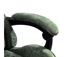 Вибромассажное кресло Calviano Amarone Green plush ткань зеленый