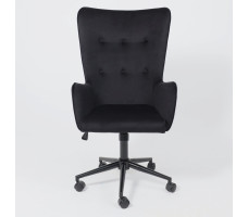 Кресло BELLA (Белла) XL black Seven 035 велюр/черный
