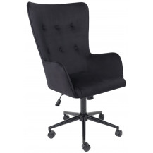 Кресло BELLA (Белла) XL black Seven 035 велюр/черный