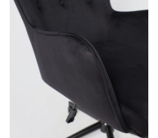 Кресло BELLA (Белла) XL black Seven 035 велюр/черный