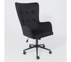 Кресло BELLA (Белла) XL black Seven 035 велюр/черный