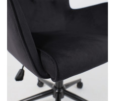 Кресло BELLA (Белла) XL black Seven 035 велюр/черный