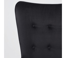 Кресло BELLA (Белла) XL black Seven 035 велюр/черный