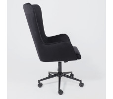 Кресло BELLA (Белла) XL black Seven 035 велюр/черный