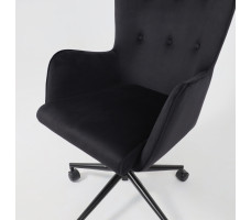 Кресло BELLA (Белла) XL black Seven 035 велюр/черный