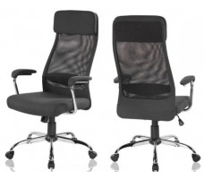 Кресло SitUp VAASA сhrome (сетка Black/ткань Black)