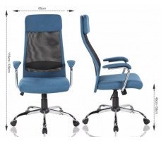 Кресло SitUp VAASA сhrome (сетка Black/ткань Black)