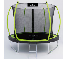 Батут с защитной сеткой Calviano 252 см - 8ft Inside master GREEN (зеленый)