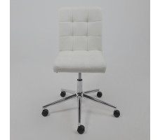 Кресло AksHome Роза квадрат Buble White 15, букле/белый