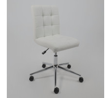 Кресло AksHome Роза квадрат Buble White 15, букле/белый