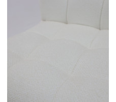 Кресло AksHome Роза квадрат Buble White 15, букле/белый
