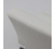 Кресло AksHome Роза квадрат Buble White 15, букле/белый
