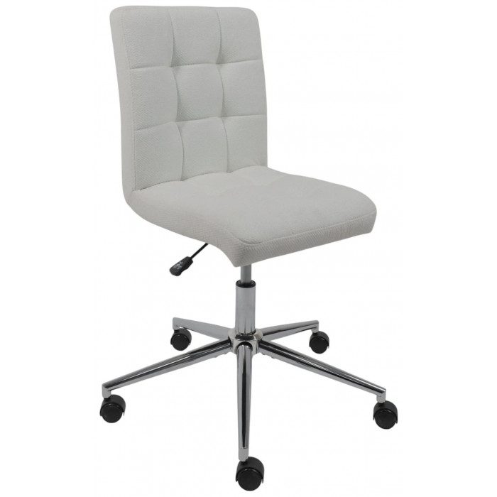 Кресло AksHome Роза квадрат Buble White 15, букле/белый