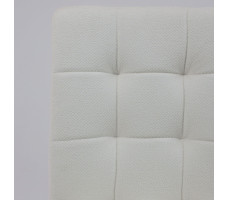 Кресло AksHome Роза квадрат Buble White 15, букле/белый