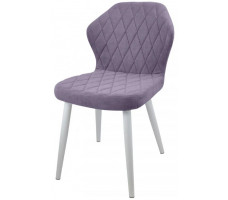 Стул  Гальваник Бергамо ткань Catania Lavender / белый
