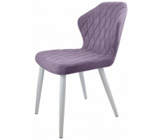 Стул  Гальваник Бергамо ткань Catania Lavender / белый