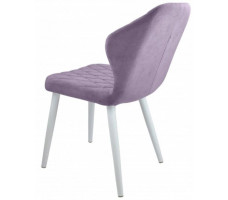 Стул  Гальваник Бергамо ткань Catania Lavender / белый