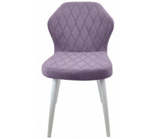 Стул  Гальваник Бергамо ткань Catania Lavender / белый