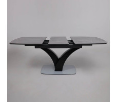 Стол НОТР ДАМ MODERNE 1400(1800)*850 камень серый Greys Grey/черный матовый