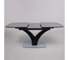 Стол НОТР ДАМ MODERNE 1400(1800)*850 камень серый Greys Grey/черный матовый