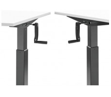 Стол с регулируемой высотой Manual Desk Compact Black 136*80*3,6 см