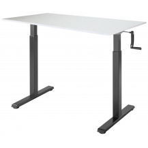 Стол с регулируемой высотой Manual Desk Compact Black 120*65*1,8 см Стол с регулируемой высотой Manual Desk Compact Black 120*65*1,8 см