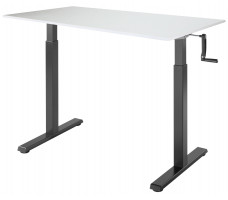 Стол с регулируемой высотой Manual Desk Compact Black 120*65*1,8 см