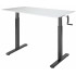 Стол с регулируемой высотой Manual Desk Compact Black 120*65*1,8 см