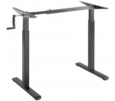Стол с регулируемой высотой Manual Desk Compact Black 136*80*3,6 см