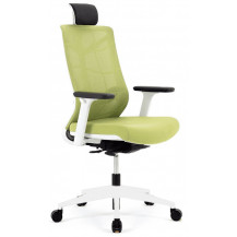 Кресло CHAIR MEISTER NATURE II SLIDER (с подголовником) зеленый/каркас белый