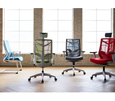 Кресло CHAIR MEISTER NATURE II SLIDER (с подголовником) зеленый/каркас белый