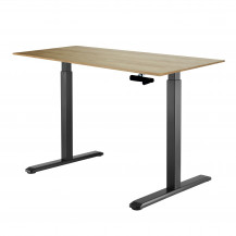 Стол с регулируемой высотой Manual Desk Black 138*80*1,8 см Стол с регулируемой высотой Manual Desk Black 138*80*1,8 см