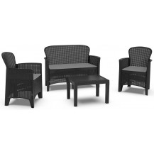 Комплект садовой мебели ProGarden Jungle set черный Комплект садовой мебели ProGarden Jungle set черный