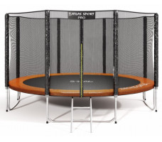 Батут Atlas Sport 404 см (13ft) PRO (усиленные опоры) оранжевый