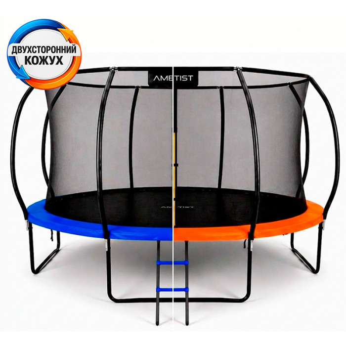 Батут AMETIST PRO Inside D435-14FT Blue/Orange