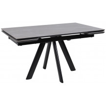 Стол раздвижной JACK-140 140(30+30)*85 STONE GREY ST CER/черный Стол раздвижной JACK-140 140(30+30)*85 STONE GREY ST CER/черный