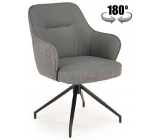 Стул поворотный Halmar K527 серый/черный