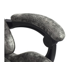 Вибромассажное кресло Calviano Nero dark grey plush ткань темно-серый