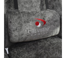 Вибромассажное кресло Calviano Nero dark grey plush ткань темно-серый