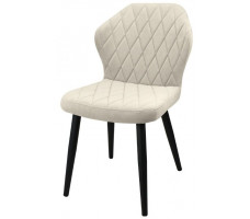 Стул Гальваник Бергамо ткань Catania Ivory / черный