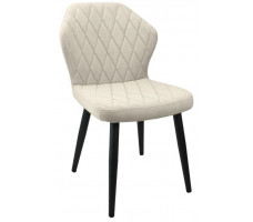 Стул Гальваник Бергамо ткань Catania Ivory / черный